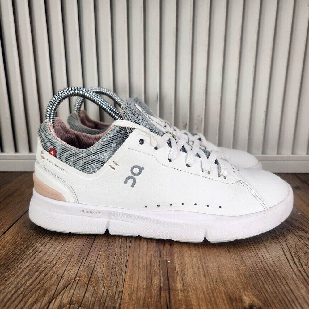 Womens Sz 6.5 On The Roger Advantage White Rose Swiss Engineering Shoes 48.99454
